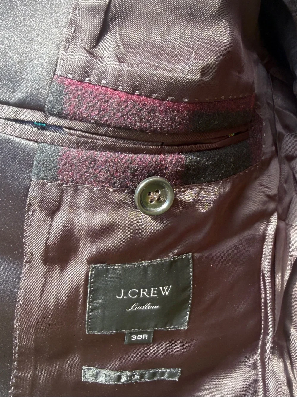 J.Crew Ludlow Slim-fit Buffalo Check Italian Wool Jacket